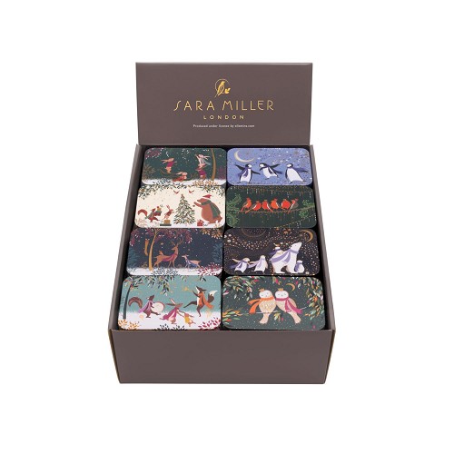 Pocket Tins Sara Miller - 8 Assorti XMAS